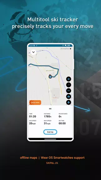 SkiPal - Accurate Ski Tracks ဖန်သားပြင်ဓာတ်ပုံ 0