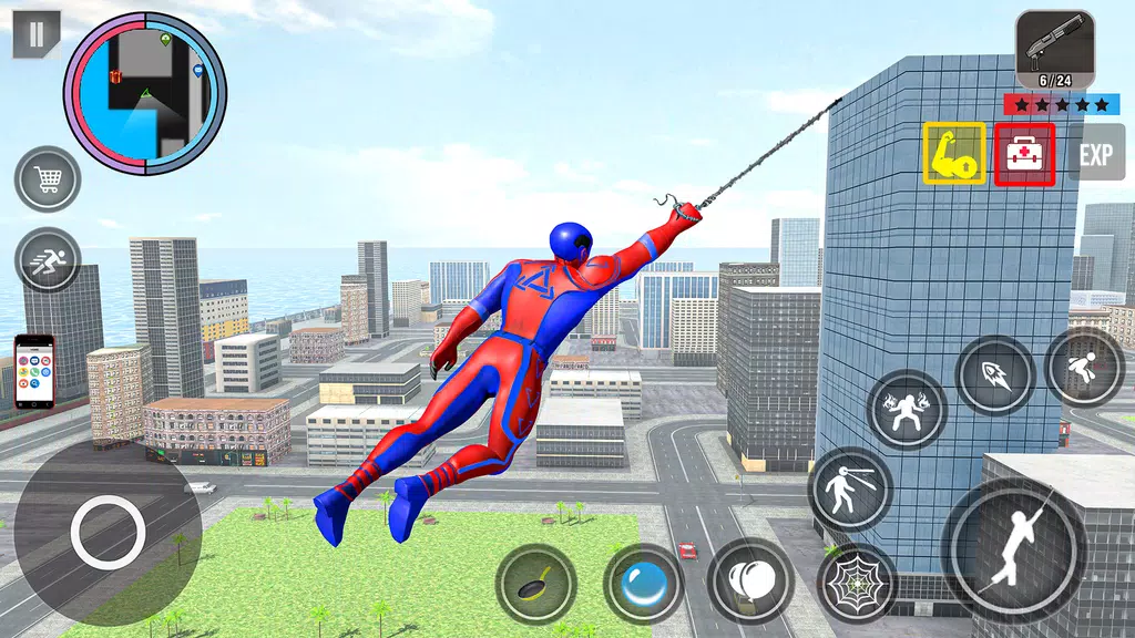 Spider Rope Action Game Captura de tela 0