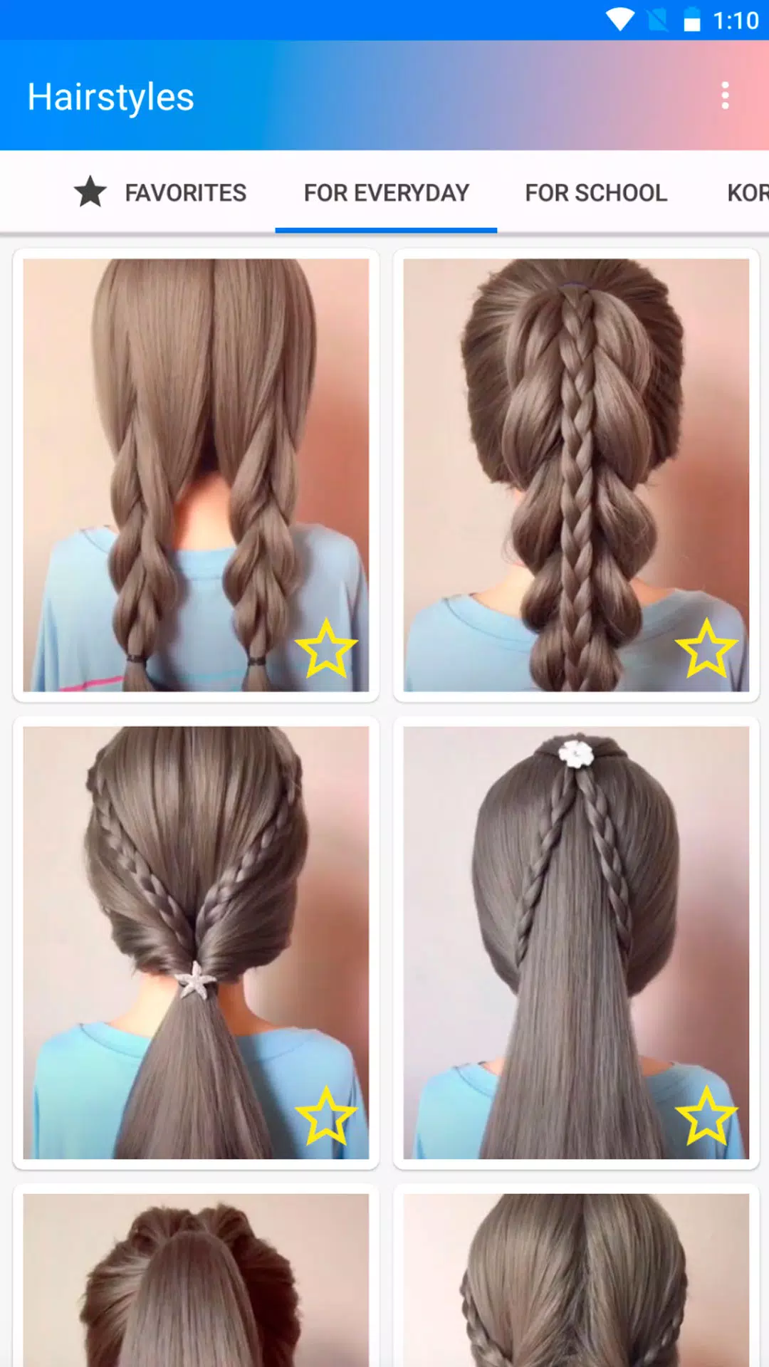 Easy hairstyles step by step Ekran Görüntüsü 0