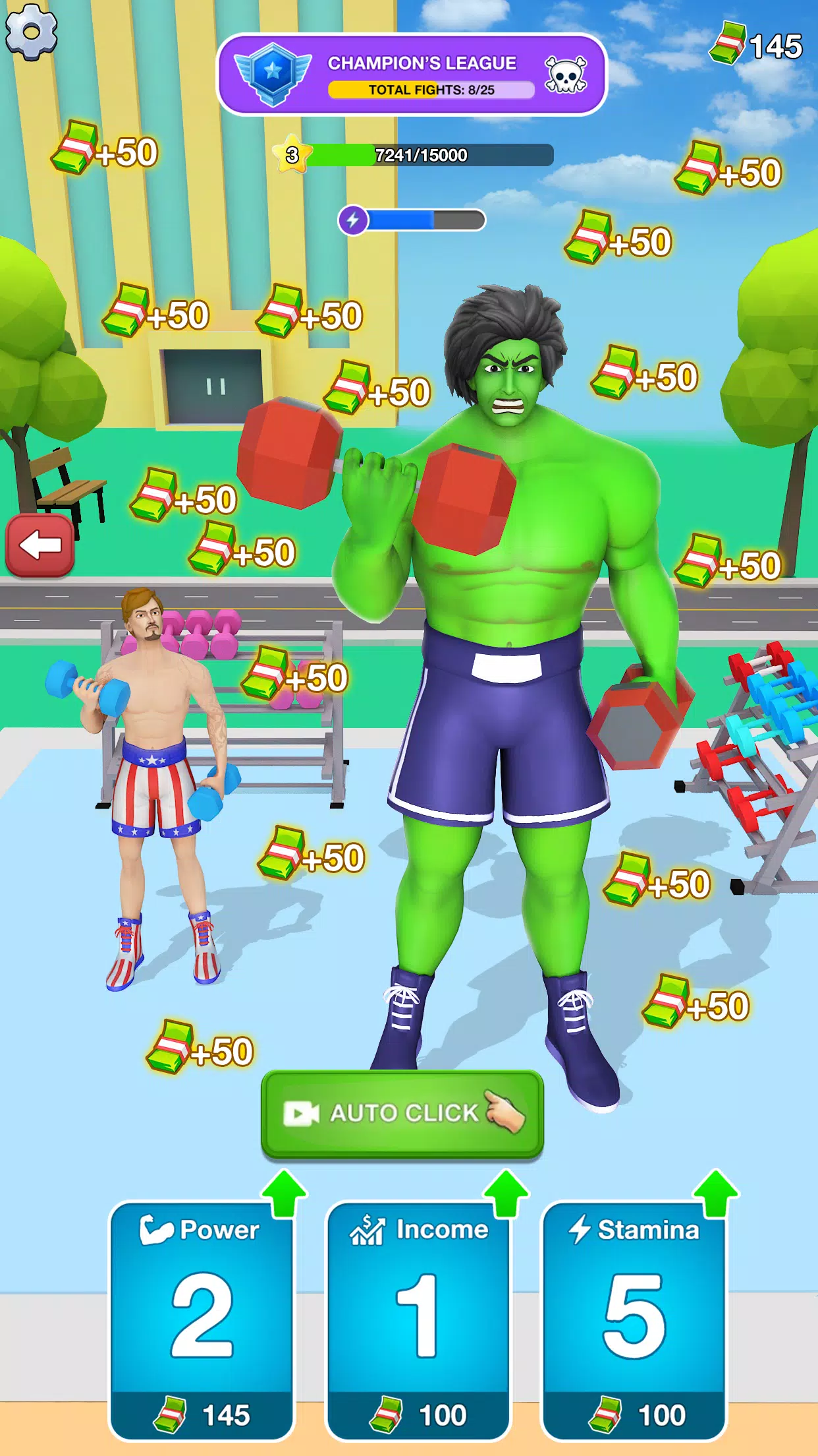 Gym Clicker Hero: Idle Muscles स्क्रीनशॉट 0