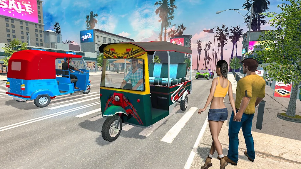 Grand Tuk Tuk Rickshaw Game Ảnh chụp màn hình 0