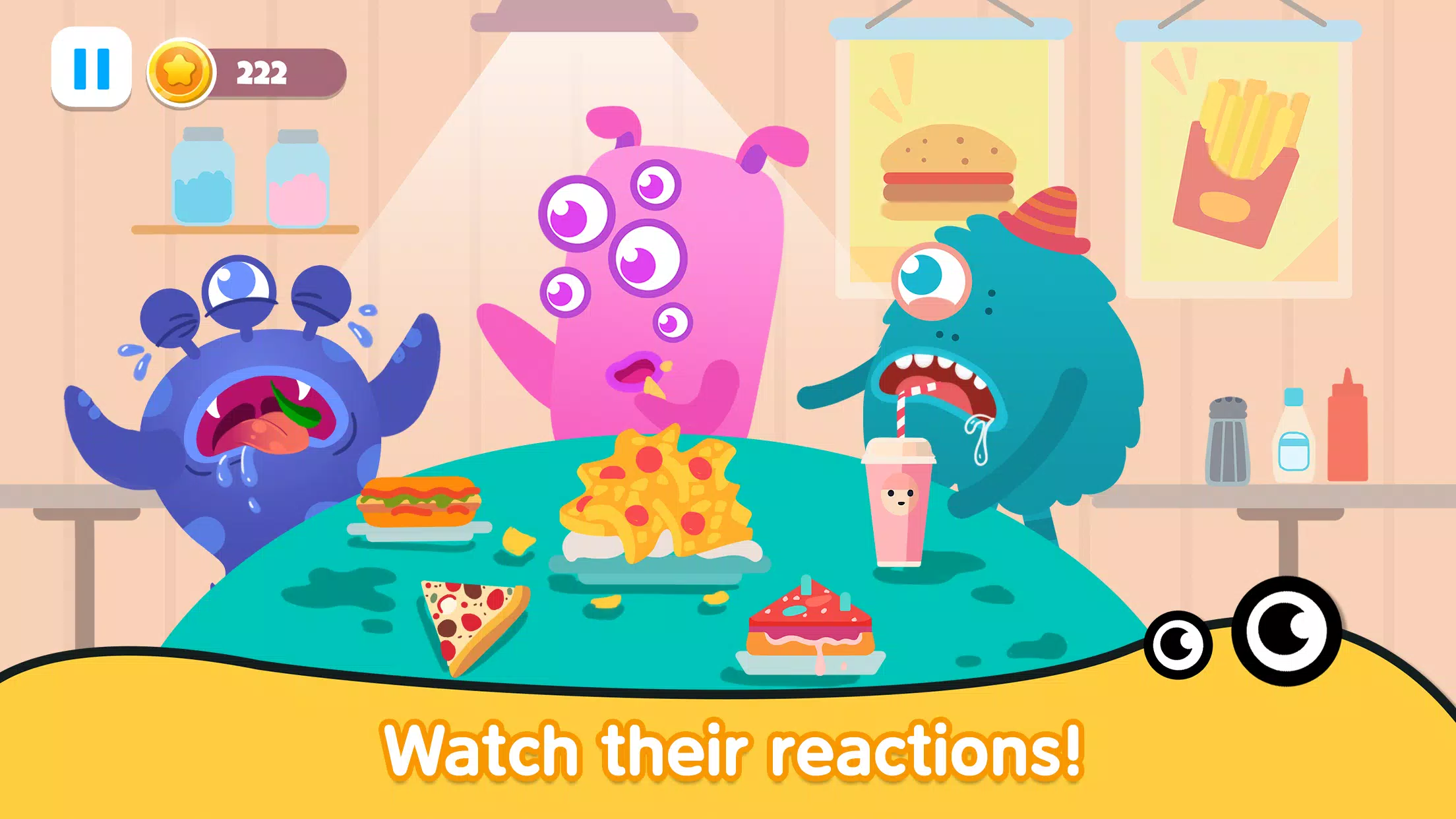 Kitchen monster games for kids Schermafbeelding 2