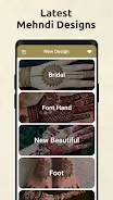 Bridal Mehndi Design App Captura de tela 0