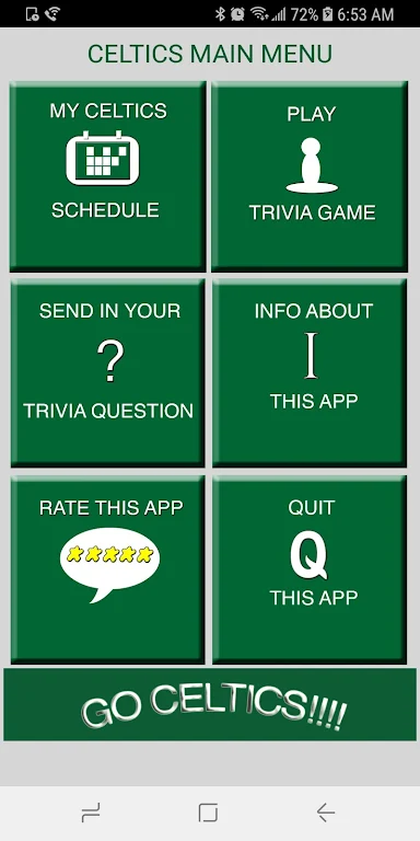 Trivia & Schedule Celtics fans ဖန်သားပြင်ဓာတ်ပုံ 0