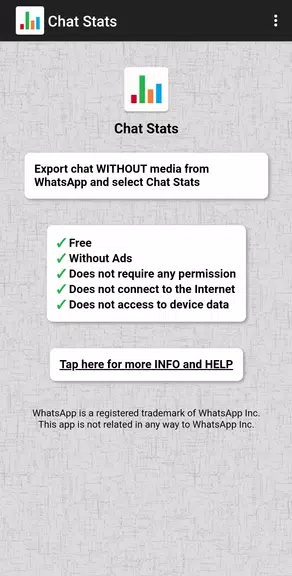 Chat Stats for WhatsApp ภาพหน้าจอ 0