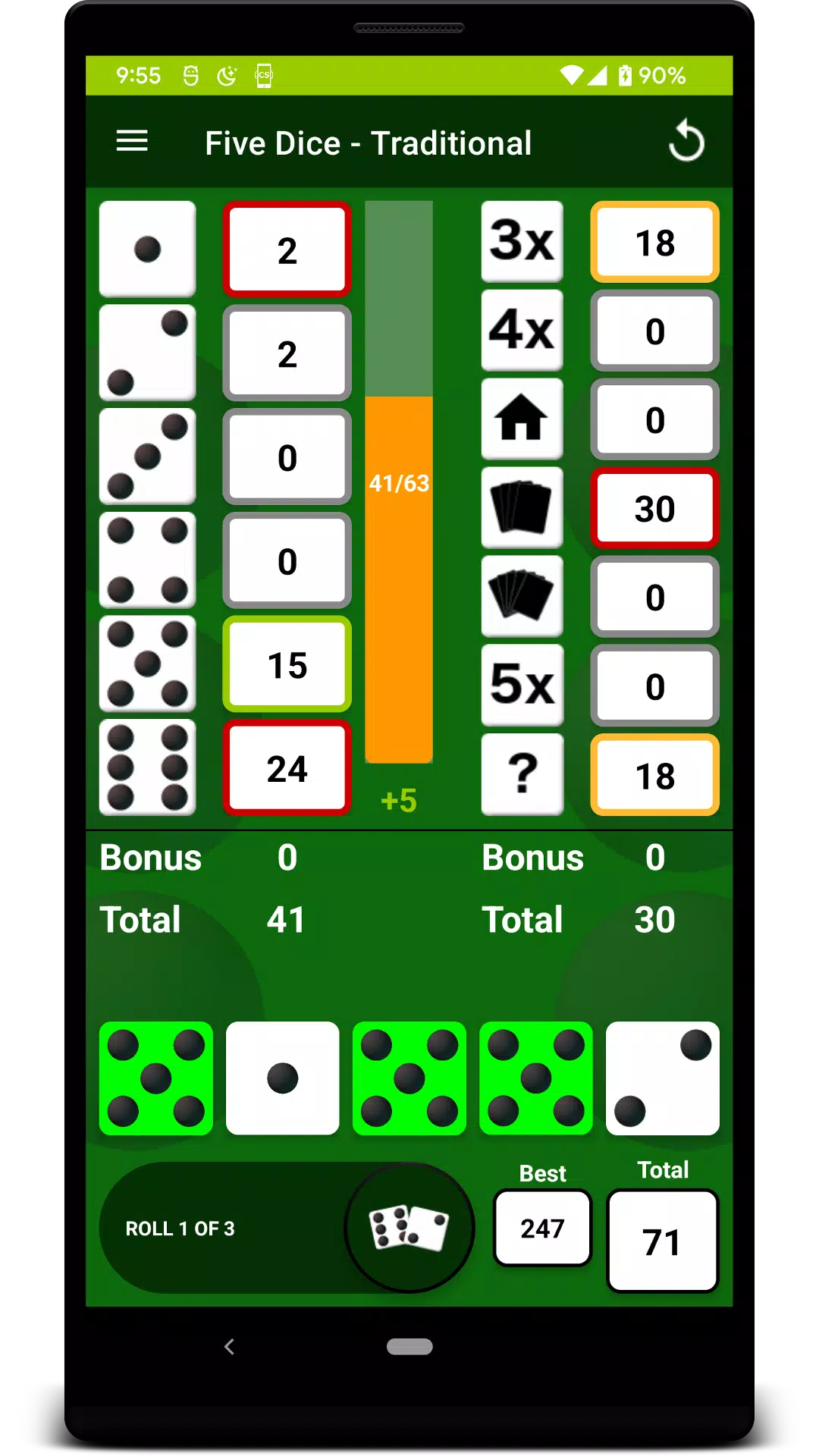 Five Dice Captura de pantalla 1