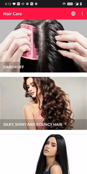 Hair Care - Dandruff, Hair Fal Zrzut ekranu 0