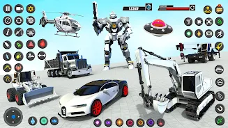 Robot Truck Car Transform Game Schermafbeelding 0