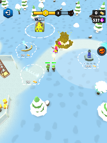 Base Defence: Army Rush Mod Schermafbeelding 1