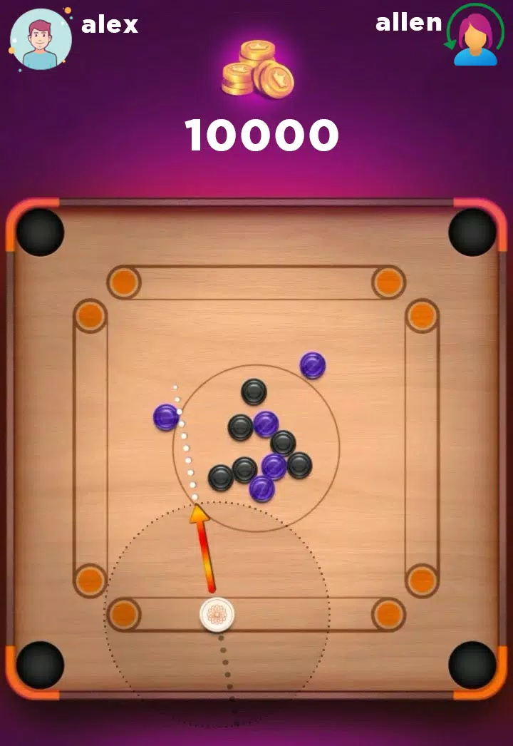 Carrom Board 3D Pool 2023 Schermafbeelding 1