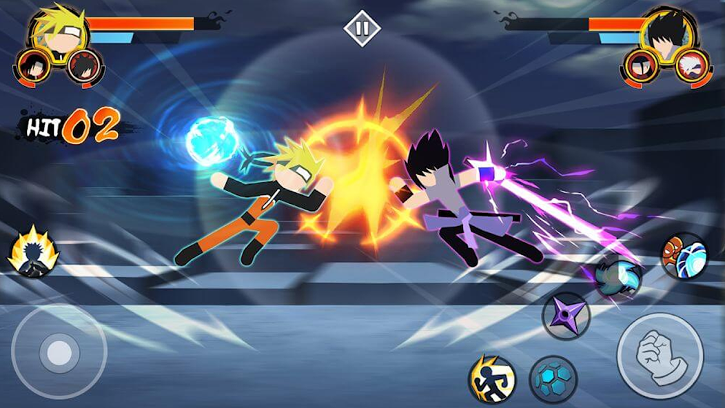 Stickman Ninja Fight 3v3 Mod Скриншот 0