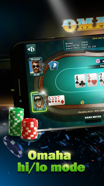 Live Poker Tables–Texas holdem and Omaha Schermafbeelding 2