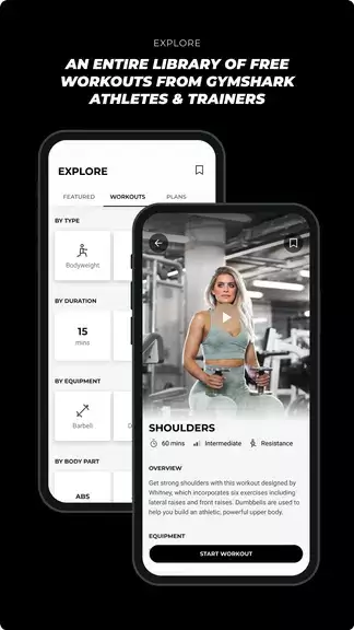 Gymshark Training: Fitness App Ảnh chụp màn hình 1