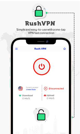 Rush VPN - Secure and Fast VPN 스크린샷 2