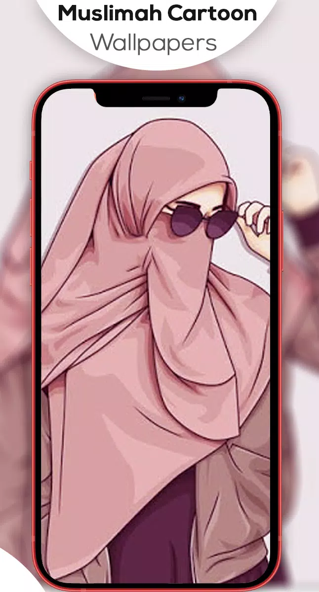 Muslimah Cartoon Wallpapers HD Capture d'écran 3