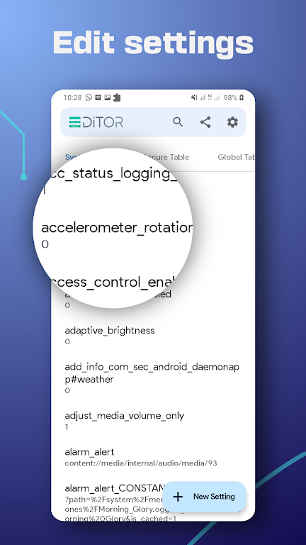 SetEdit: Settings Editor Ảnh chụp màn hình 3