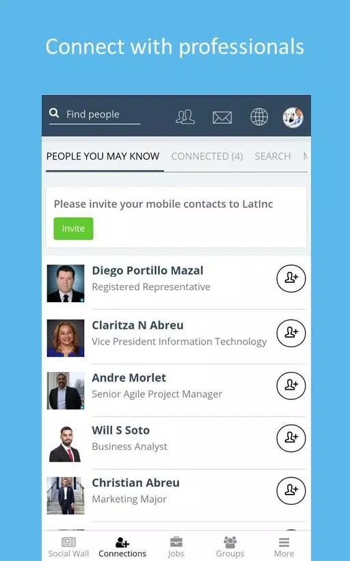 LatInc Professional Network スクリーンショット 0