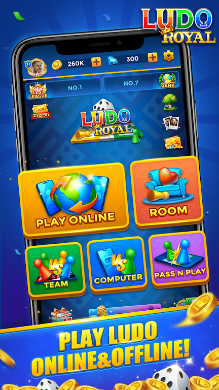 Ludo Royal - Happy Voice Chat ဖန်သားပြင်ဓာတ်ပုံ 1