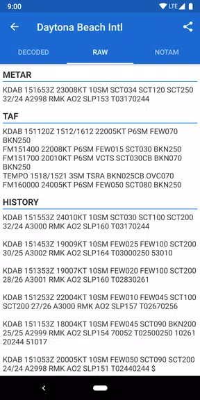 Avia Weather - METAR & TAF 螢幕截圖 2
