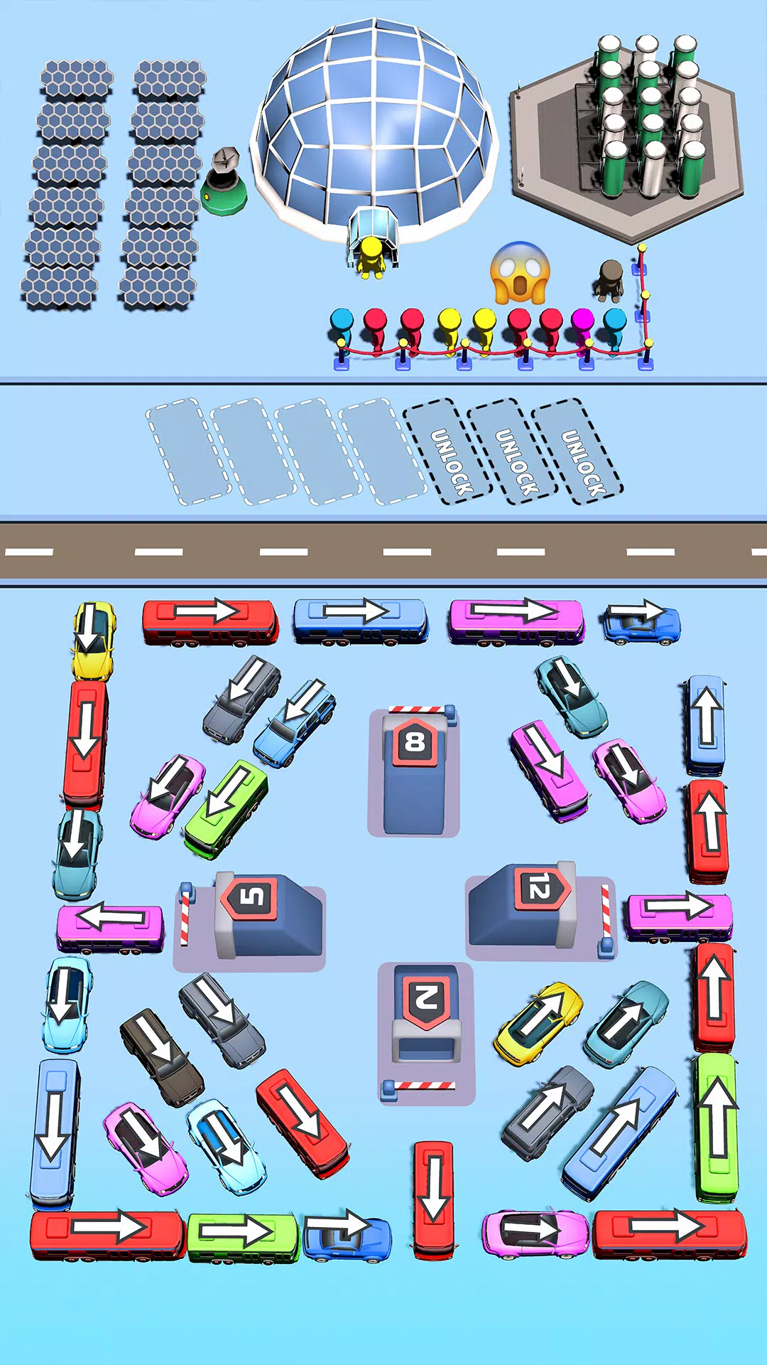 Bus Swipe: Car Parking Jam Ảnh chụp màn hình 1
