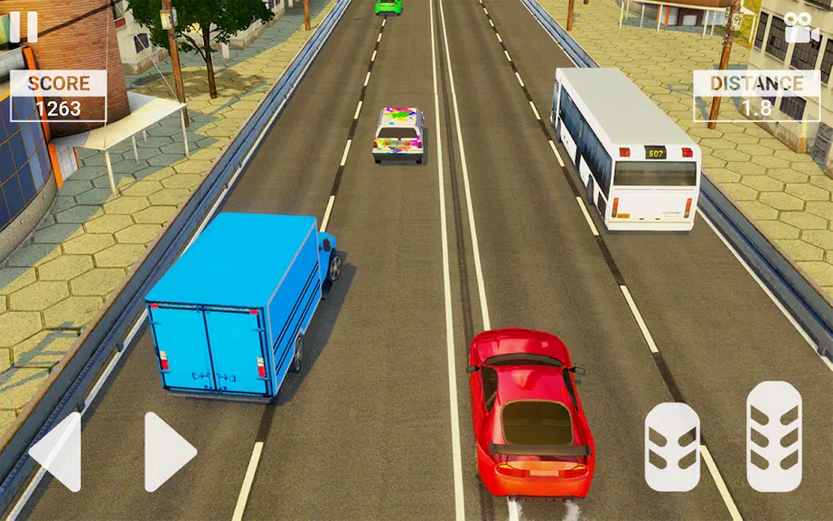 Real Highway Traffic Car Race Tangkapan skrin 2