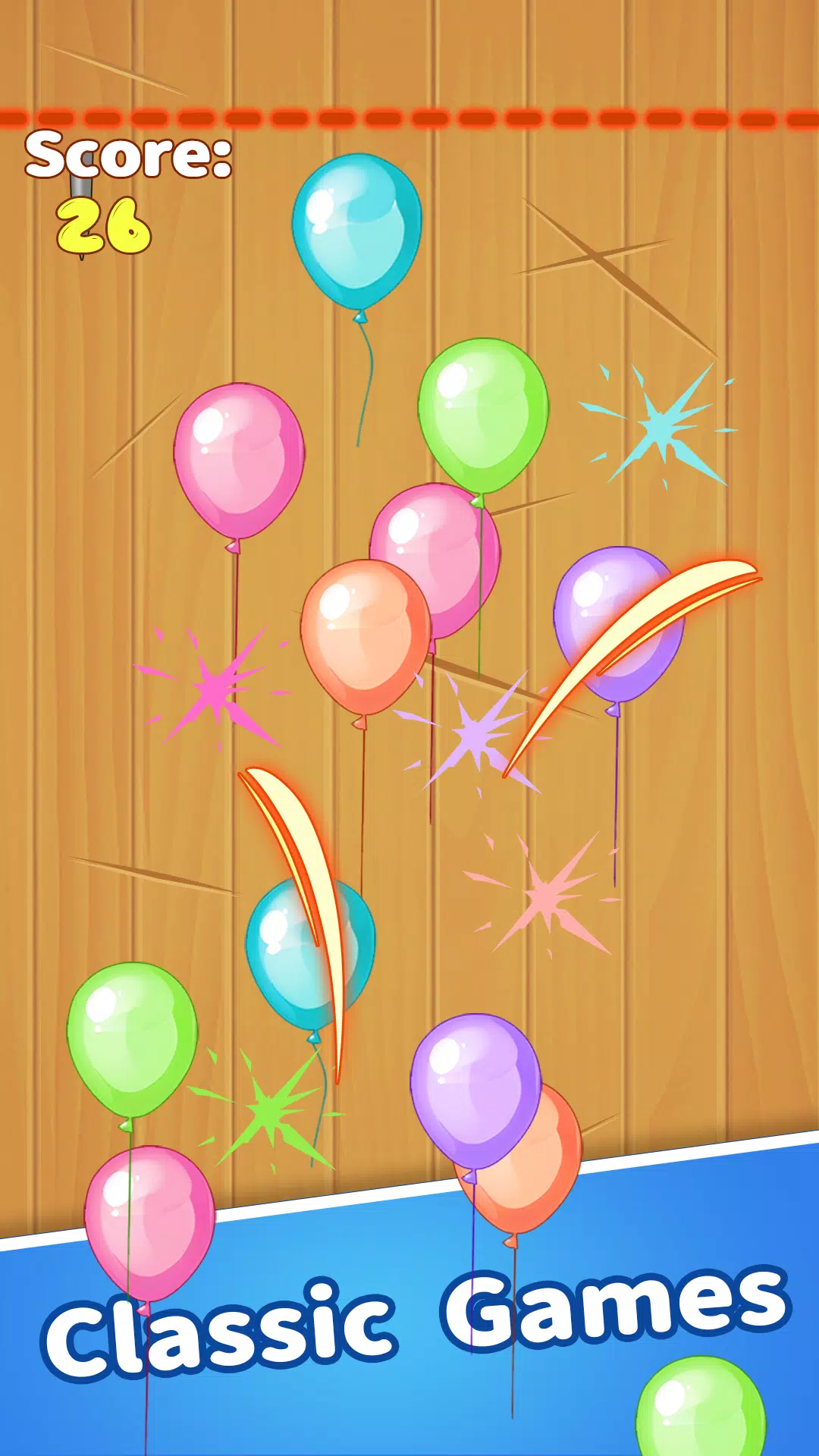 Crazy Breaking Balloons Tangkapan skrin 0