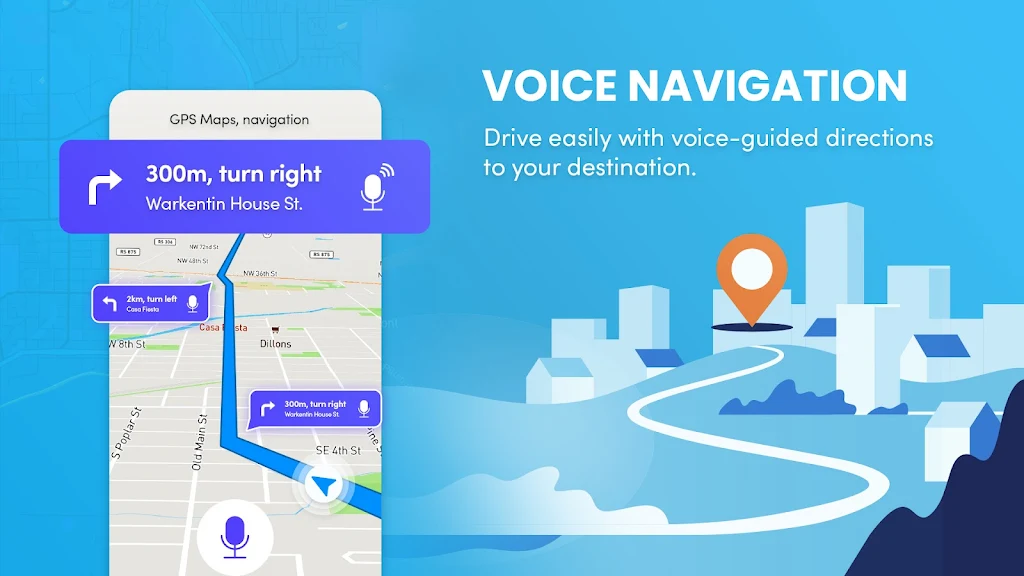 GPS, Maps & Driving Directions ဖန်သားပြင်ဓာတ်ပုံ 1