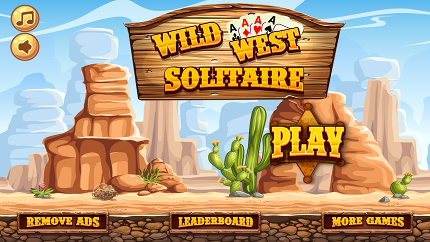 Wild West Tri Peaks Solitaire Screenshot 0