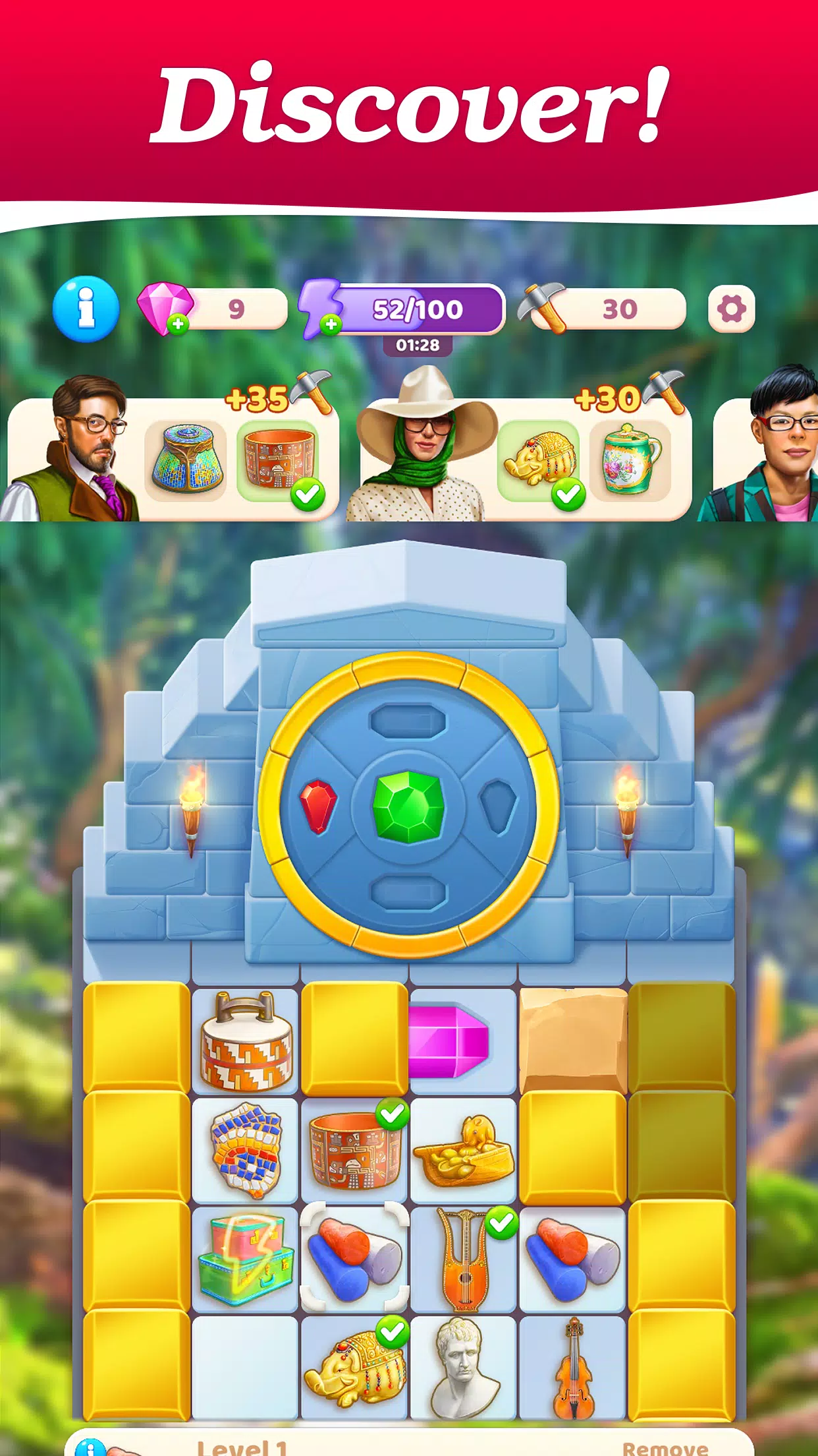 Merge Treasure Hunt－Match game স্ক্রিনশট 1