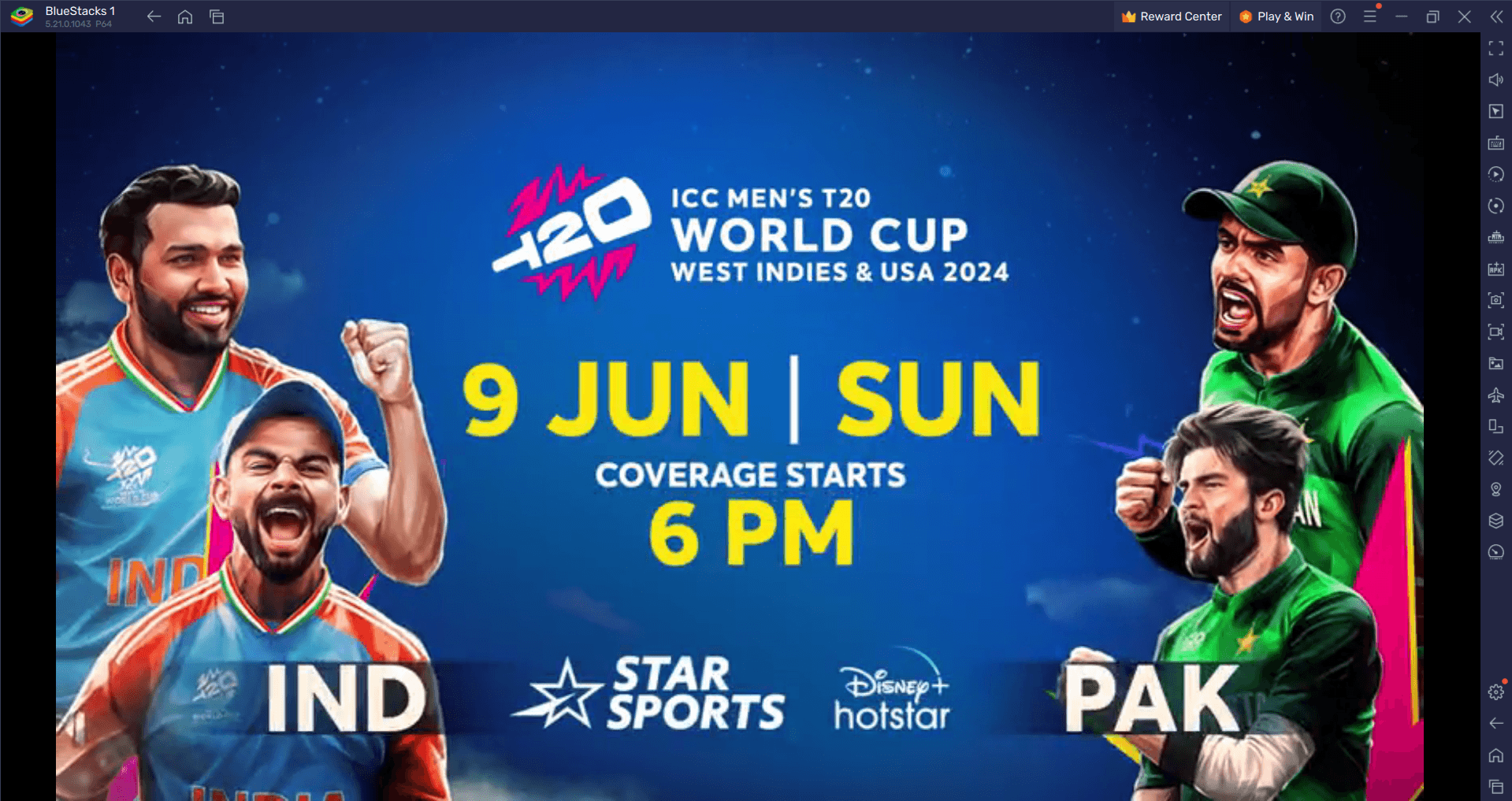 Ind vs pak live streaming: watch icc T20 WC 2024 အွန်လိုင်းအခမဲ့ဖြစ်သည်