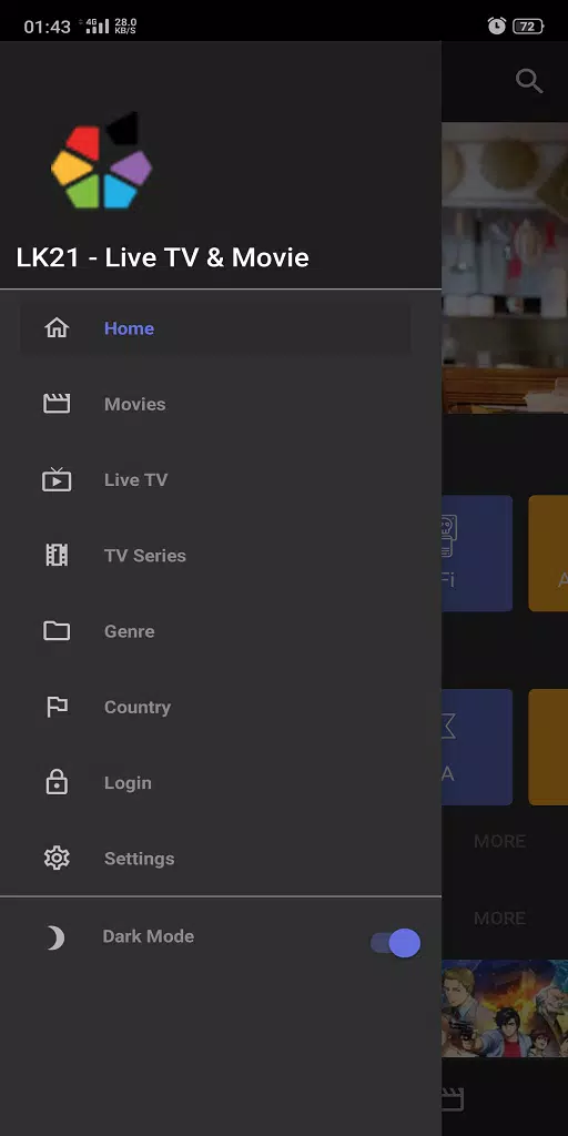LK21 XXI - Live TV,  Movie  & Drama HD Sub Indo Captura de tela 0