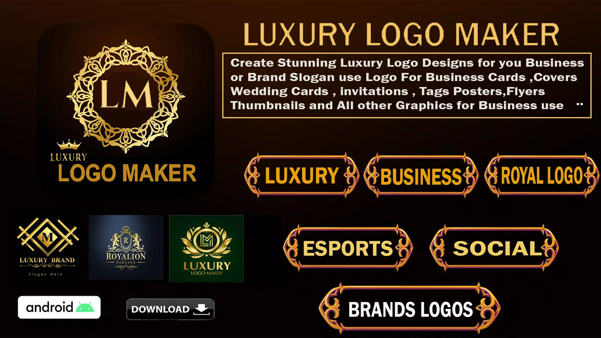 Luxury Logo maker, Logo Design Screenshot 0