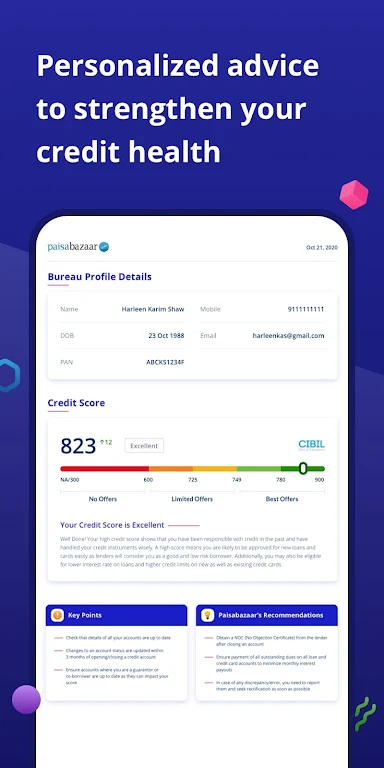 CreditScore, CreditCard, Loans Schermafbeelding 2