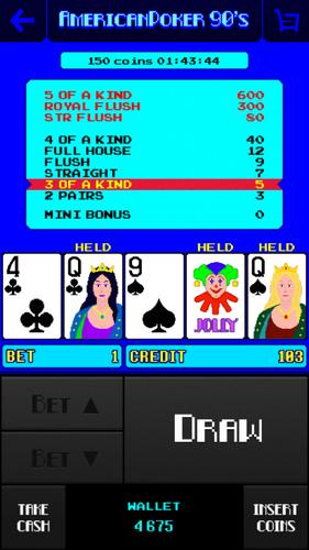 American Poker 90's Casino 螢幕截圖 1