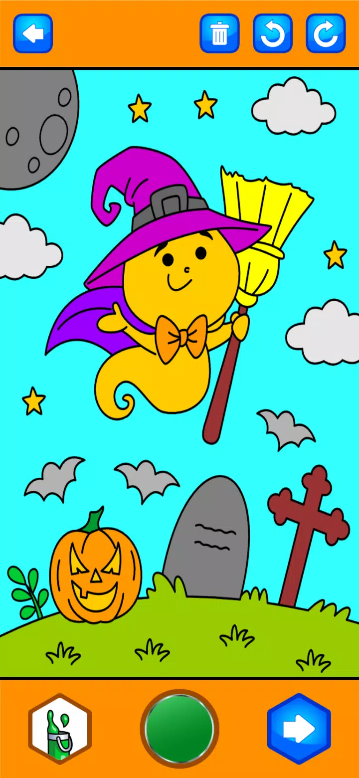 Halloween Coloring Game Capture d'écran 2