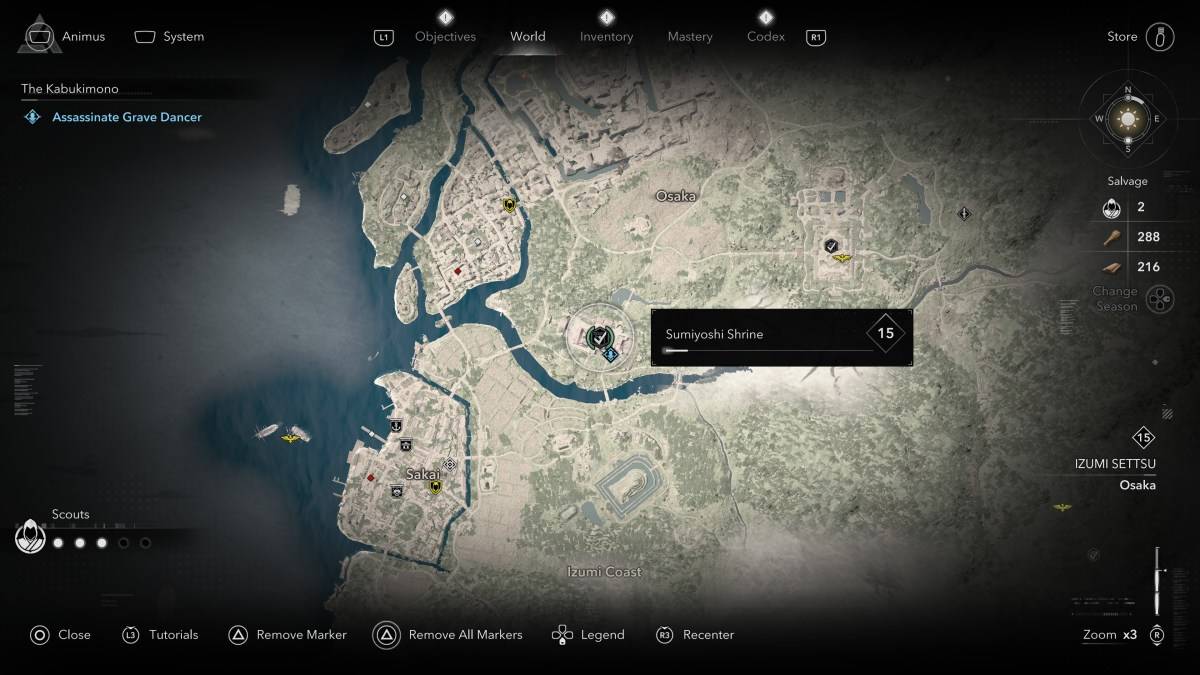 Jak i gdzie znaleźć wszystkich członków KabukiMono w Grave Dancer Assassin's Creed Shadows