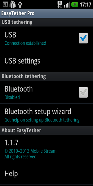 EasyTether Pro Screenshot 0