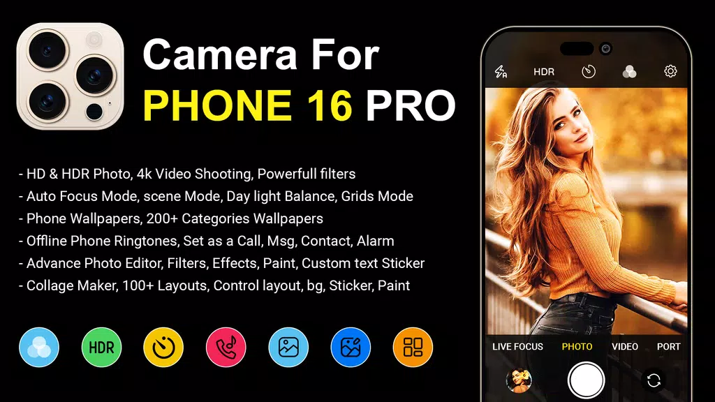 Camera iPhone 16 - OS18 Camera Tangkapan skrin 0