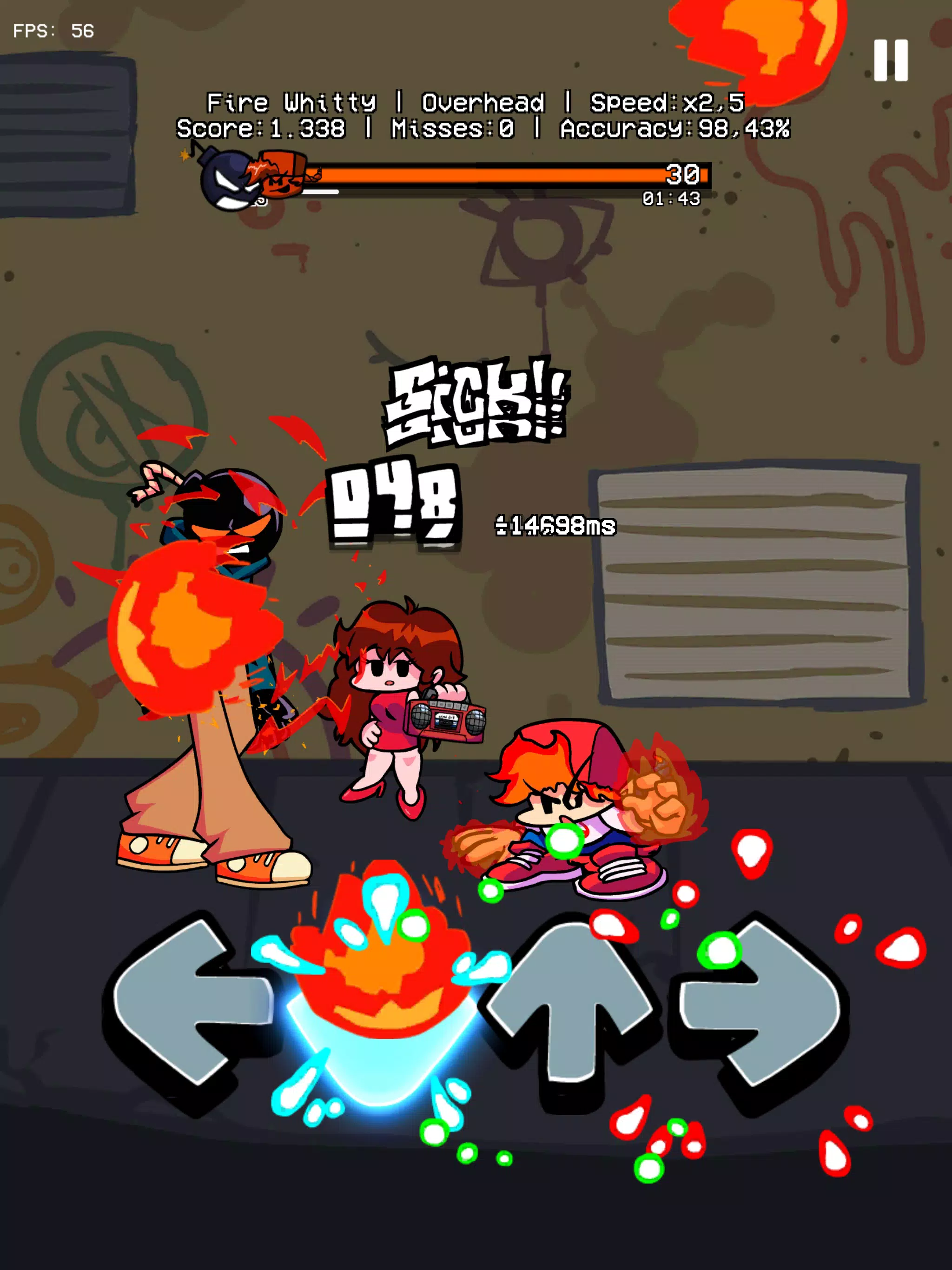 Music Battle Fire Fight Whitty 螢幕截圖 3