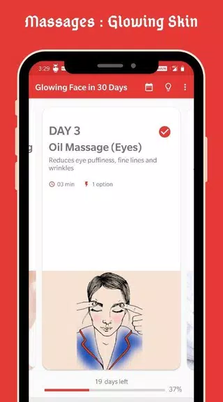 Glowing Face in 30 Days -  NO スクリーンショット 2