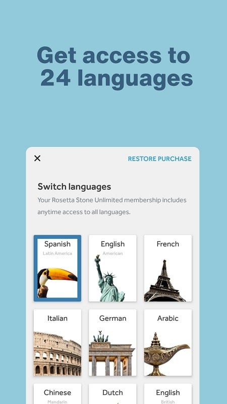 Rosetta Stone: Learn Languages Schermafbeelding 2