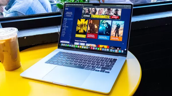 MacBook Air keyboard closeup