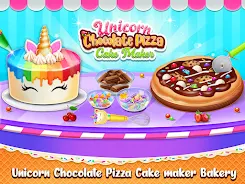 Sweet unicorn cake bakery chef Ảnh chụp màn hình 0