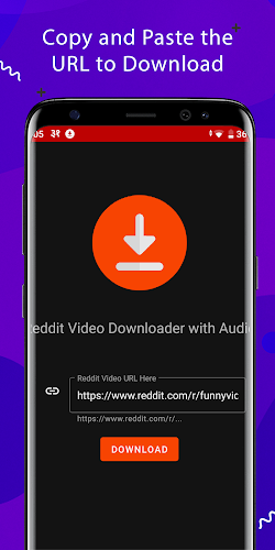 Video Downloader with Audio for Reddit スクリーンショット 1