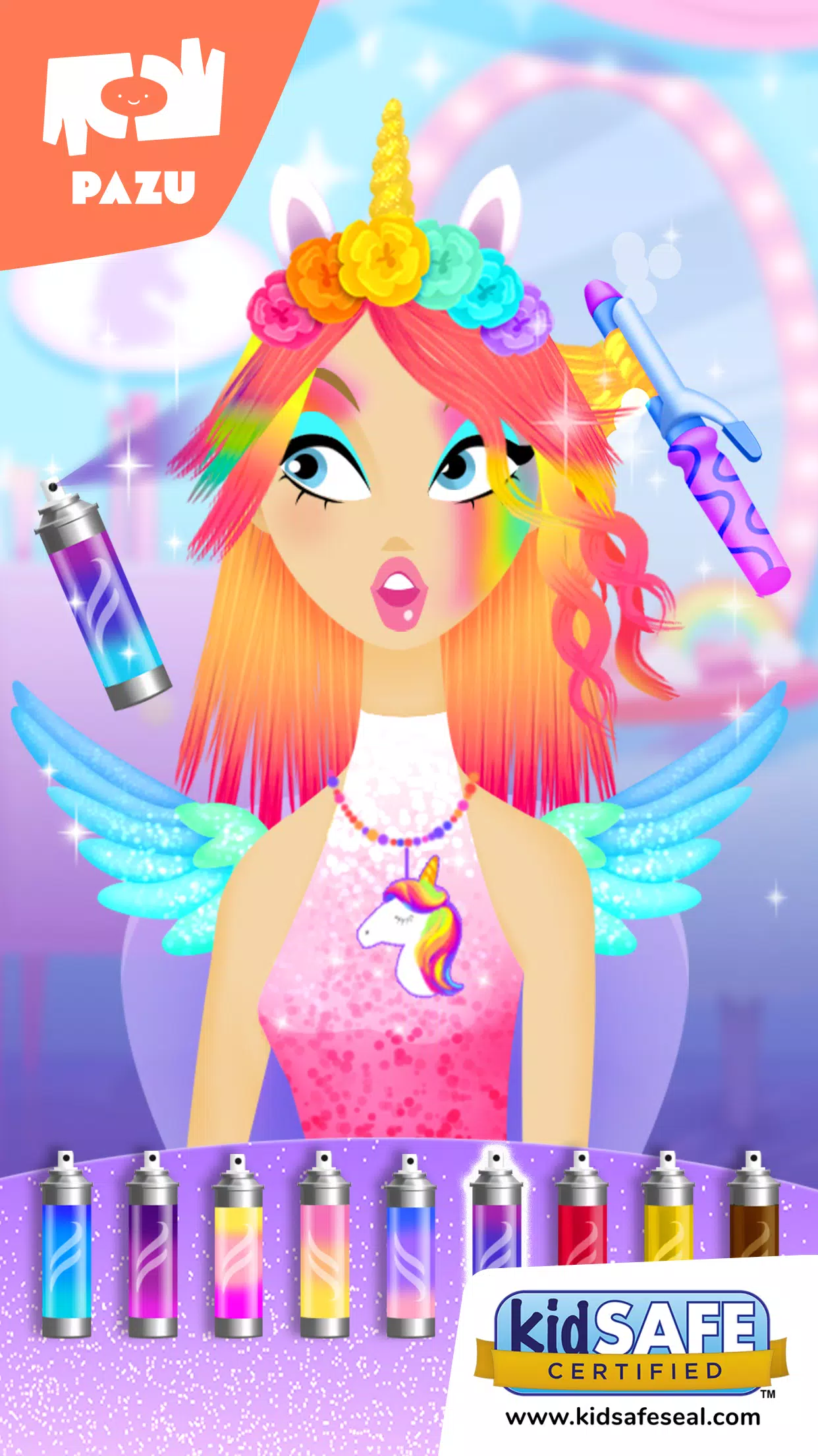 Girls Hair Salon Unicorn Ảnh chụp màn hình 0
