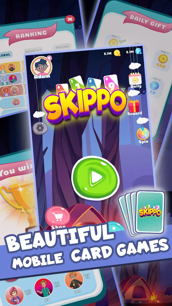 Skippo - Card Games Screenshot 1