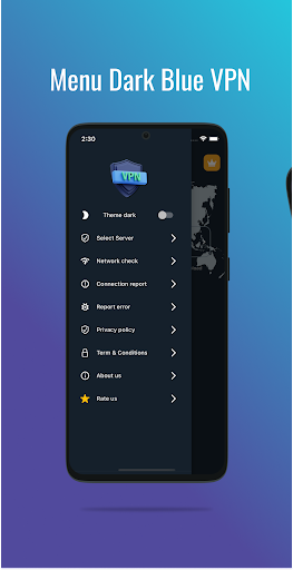 Dark Blue VPN - Fast & Secure Screenshot 3