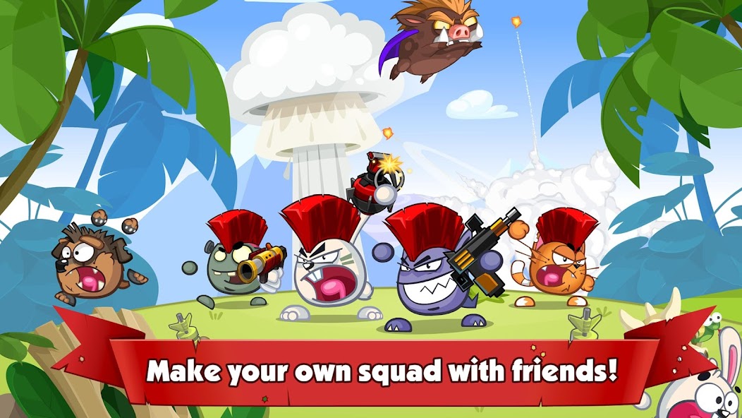 Wormix: PvP Tactical Shooter Mod ဖန်သားပြင်ဓာတ်ပုံ 2