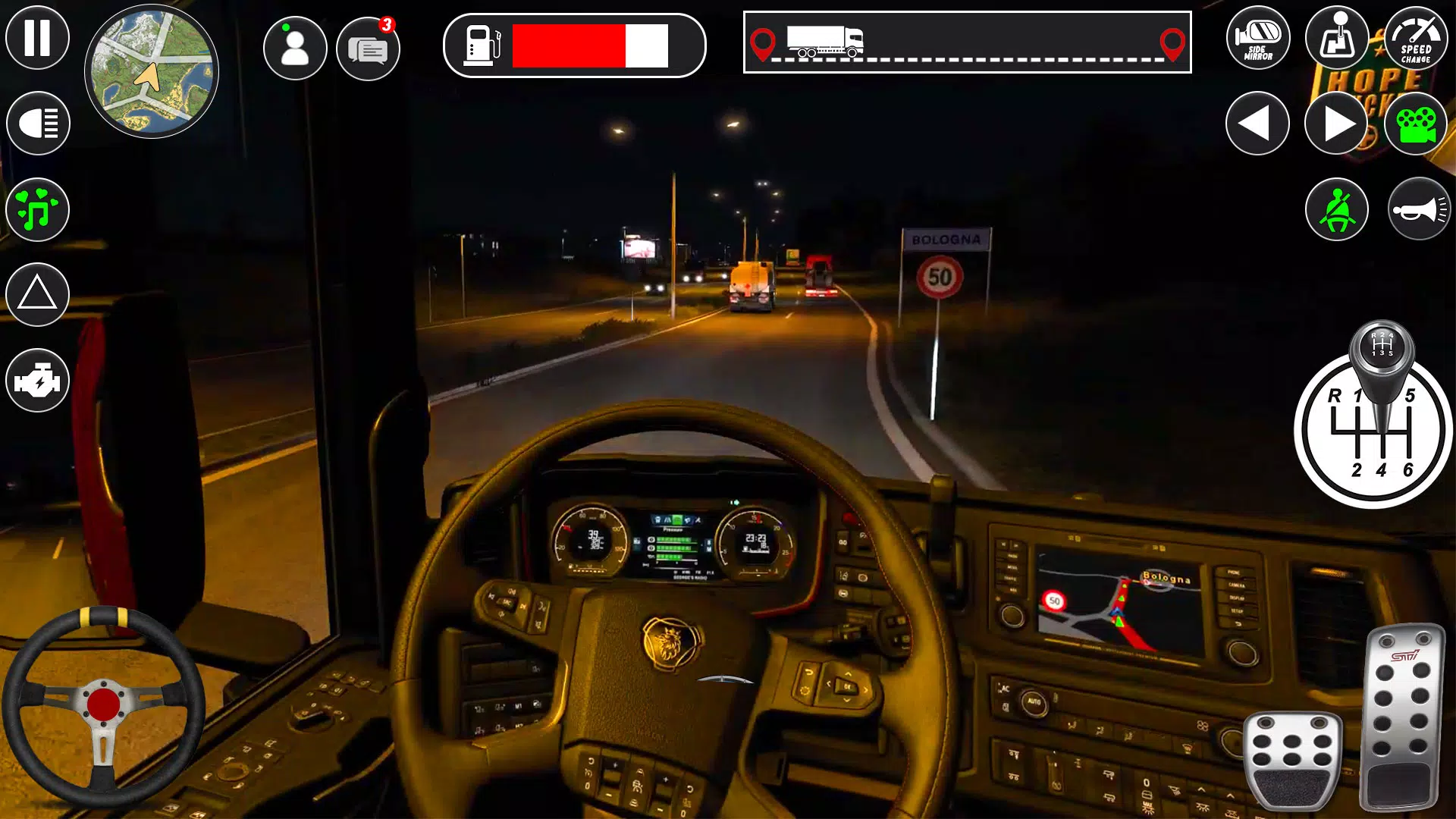 Euro Cargo Truck Simulator 3D Captura de pantalla 1