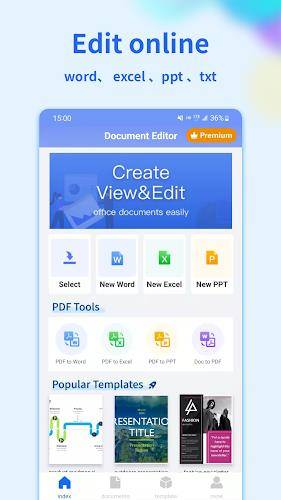 Document Editor:Word,Sheet,PDF 螢幕截圖 0